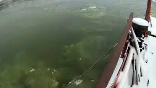 Чулым идёт шуга,осень 2021 год.