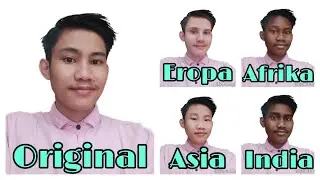 Cara mengedit foto wajah menjadi berbagai versi negara lain..||Tutorial apps