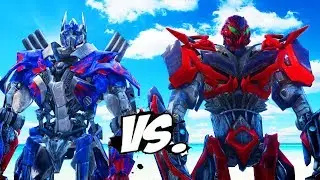 OPTIMUS PRIME VS STINGER - TRANSFORMERS BATTLE