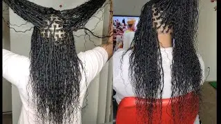 Gypsy Braids/Goddess Bohemian Braids done with human hair Part 2