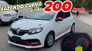 PASSEI MAL no carona de um Sandero RS de PISTA!!🫣😰| Rolê na serra!⛰️