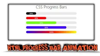 How to make progress bar in html css and javascript| Html progress bar animation