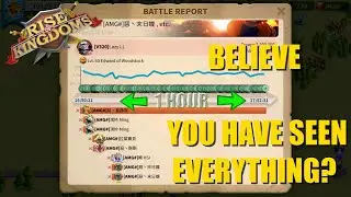 Believe you have seen everything? Analyzing 1 Hour of rally with a crazy report! - Rise of Kingdoms
