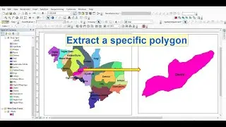How to extract a specific polygon from bunch of polygons in ArcGIS