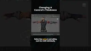 ⚡ Changing a Control's Thickness in Maya | Animation Quicktip