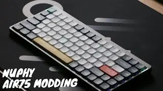 [ASMR] Nuphy Air 75 Modding | Sound Test