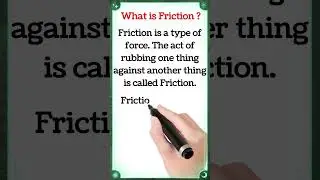 Easy Definition of Friction | What is Friction | Friction Definition | Friction | Physics