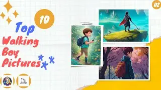 Top 10 Walking Boy Amazing Pictures by Midjourney/Leonardo.AI |part-2
