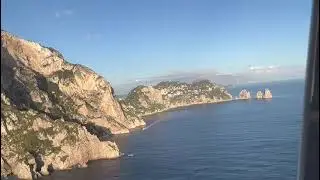 Flying over Capri, Italy. the sound of wind...