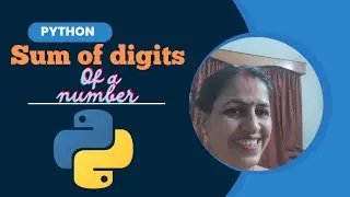 Sum of digits of a number