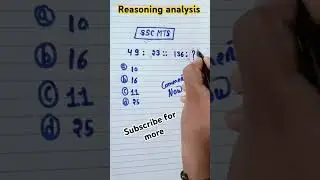 reasoning analysis quiz #trending #shortvideo @RankersGurukul @RWACivilServices