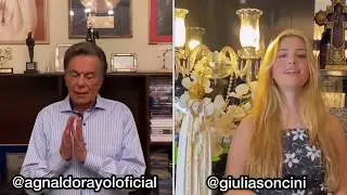 “Ave Maria” à capela com Agnaldo Rayol e Giulia Soncini