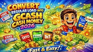 How to Convert REGULAR LOAD into GCASH CASH 2026 | Easiest way + LEGIT 100%