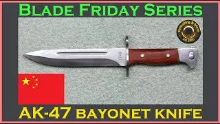 AK-47 Replica bayonet - Stamped CCCP - AK47 - Knife review. [