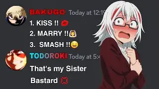 If My Hero Academia characters play KISS MARRY or KILL | My Hero Academia discord server
