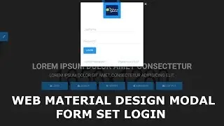 WEB MATERIAL DESIGN LOGIN FORM