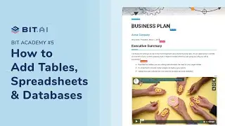 How to Add Tables Inside Bit Documents