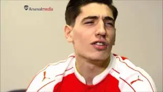 Hector Bellerin singing the Champions League song