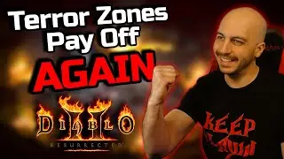 Godly Terror Zone Drop Highlights Leveling from 97 to 98 - Diablo 2 Resurrected