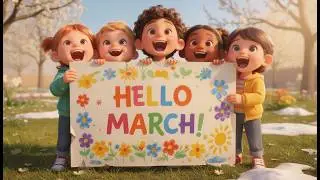 March Song for Kids 📅 | Months of the Year Song | Preschool Learning Music