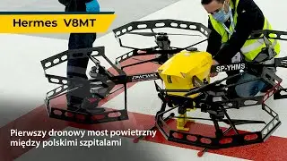 Dronoid Hermes V8MT –dronowy most powietrzny nad Warszawą | Medyczny lot transportowy Spartaqs Group