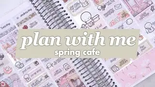 Memory plan with me 🌸 Spring Cafe (Plannerface)