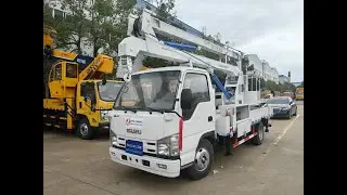 Isuzu NHR single cabin 12m to 18meters aerial platform work truck ready shipping to South Africa