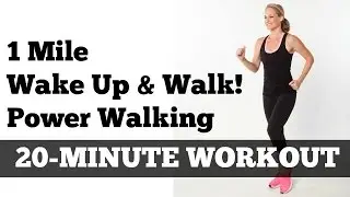 1 Mile Walk Fast | Low Impact Indoor Power Walking Workout 