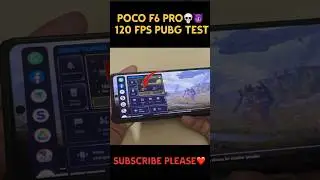 POCO F6 PRO PUBG 120 FPS TEST 💀😈. 