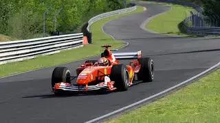 Ferrari F2004 Michael Schumacher At Nürburgring Nordschleife Tourist 4K 60FPS | Assetto Corsa |