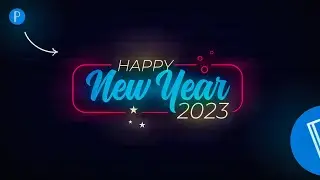 Glowing Text | Make Neon Text Logo in Pixellab.