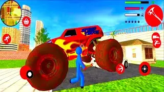 Spider Stickman Rope Hero Miami Gangster 2022
