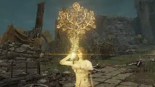 Elden Ring Golden Epitaph Sword Max Upgraded Combat Gameplay