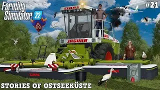 MOWING GRASS WITH CLAAS JAGUAR 695 SL HARVESTER! 🌿🚜💨 | Ostseeküste | FS22 | Timelapse #21