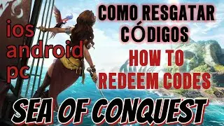 COMO RESGATAR CÓDIGOS NO SEA OF CONQUEST | HOW TO REDEEM CODES IN SEA OF CONQUEST | passo a passo 💫