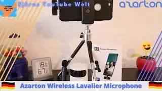 Azarton Wireless Lavalier Microphone für  Iphone Lightning Mikro extern Ansteckmikro test unboxing