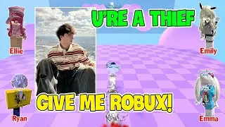 TEXT To Speech Emoji Groupchat Conversations | He Is Using Me For Robux