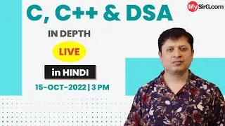 C, C++ & DSA in Depth in Hindi by Saurabh Shukla | MySirG