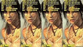 Tomb Raider GTX 1080 TI Vs GTX 1080 Vs GTX 980 TI Vs GTX 980 Frame Rate Comparison