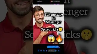 Edit sent message in Facebook Messenger😱 | #shorts