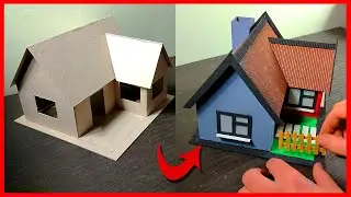 Kartondan Harika Ev Yapımı - PART 1 - diy karton ev - How to Make A House From Cardboard - DIY HOUSE