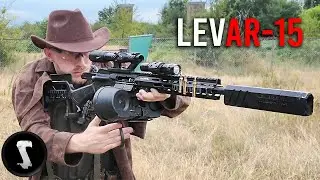Modern AR-15 Based LEVER ACTION Scares the @#$% out of Players (LevAR-15)