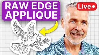 Live Embroidery: Dove Design with Raw Edge Applique – Start to Finish!