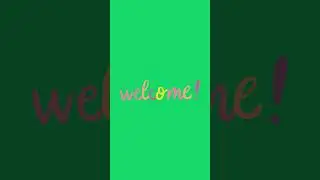 welcome green screen chroma key 