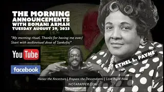 The Morning Announcements with Bomani Armah 8-29-2023
