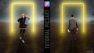 Neon Portal | How to edit photo on mobile with PicsArt app | Best free app photo editor