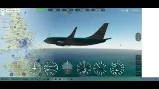 GeoFS | Flying from Gatwick to Amsterdam with KLM Boeing 737-700