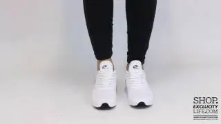 Women's Nike Air Max Thea White   Black On feet Video at Exclucity