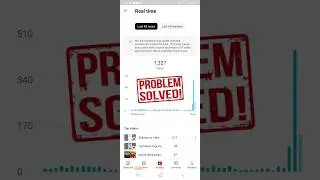 we are experiencing issues with the system for real time data this may cause inaccurate view count.