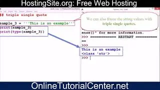 Python Programming Tutorial: Strings in Python | string